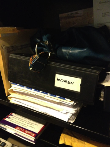 People started photographing made-up binders in their places of work and posting them online.