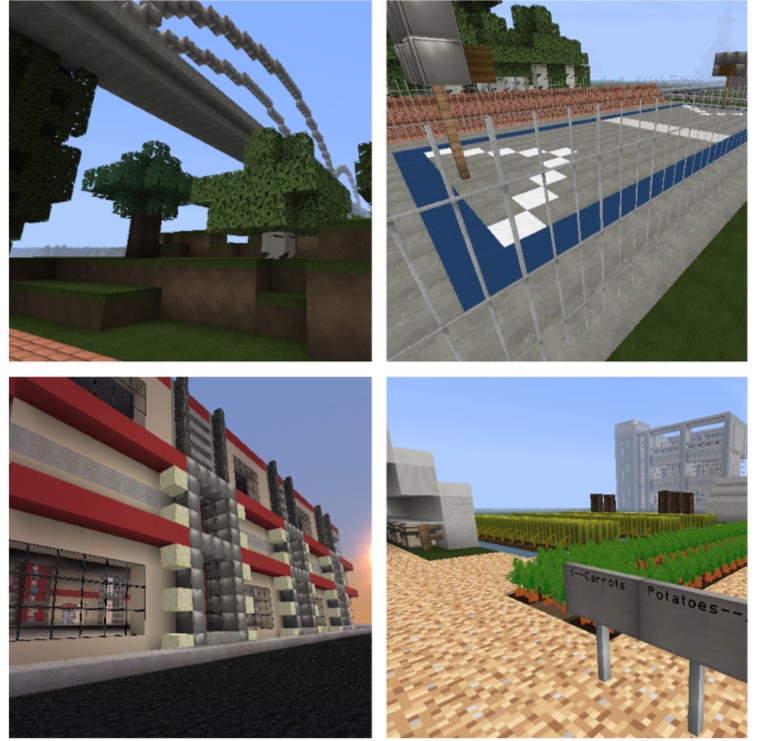 Figure 1.1: Examples of various builds by members of Nashville: Building Blocks
