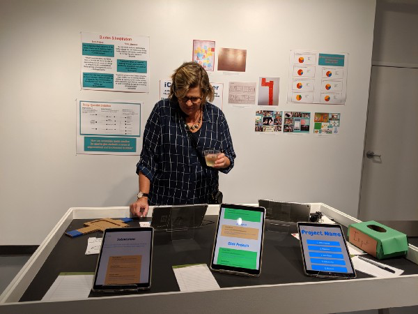 A guest interacting with iCivics Explorer.