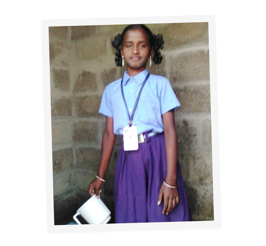 Santhoshini, one of the students who participated in our 2018 pilot program.