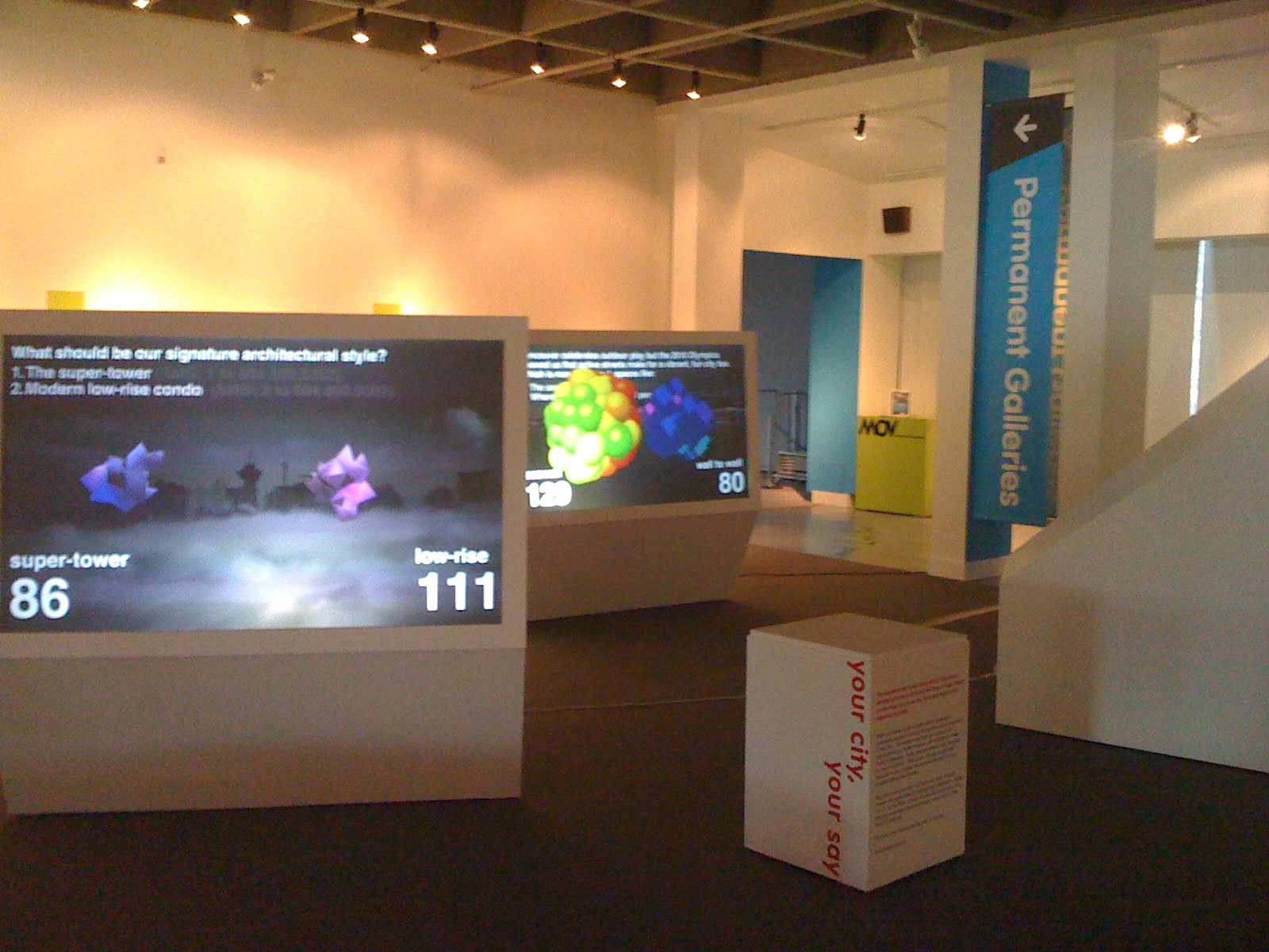 Figure 3: Data visualization at Museum of Vancouver (image credit: Roy Bendor).