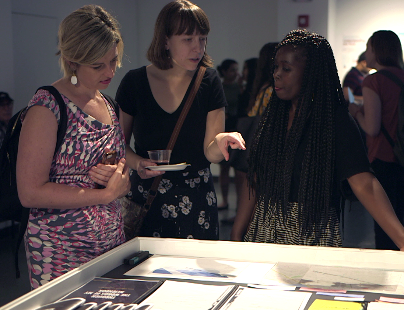 CMAP cohort Sharon Amuguni showcases her civic media project, “Through the Words of My Neighbors”.