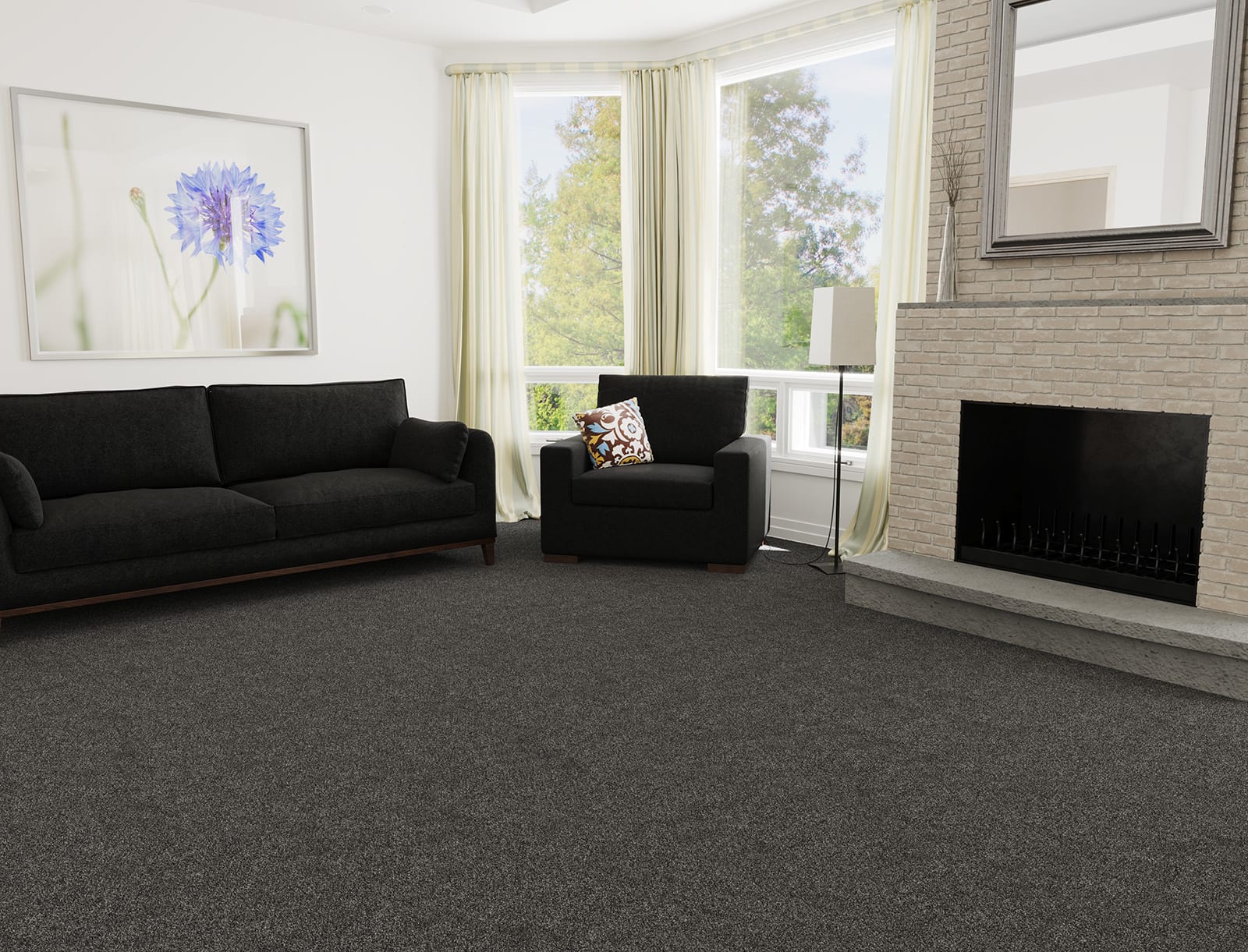 DreamWeaver Malibu III carpet installed in a bedroom