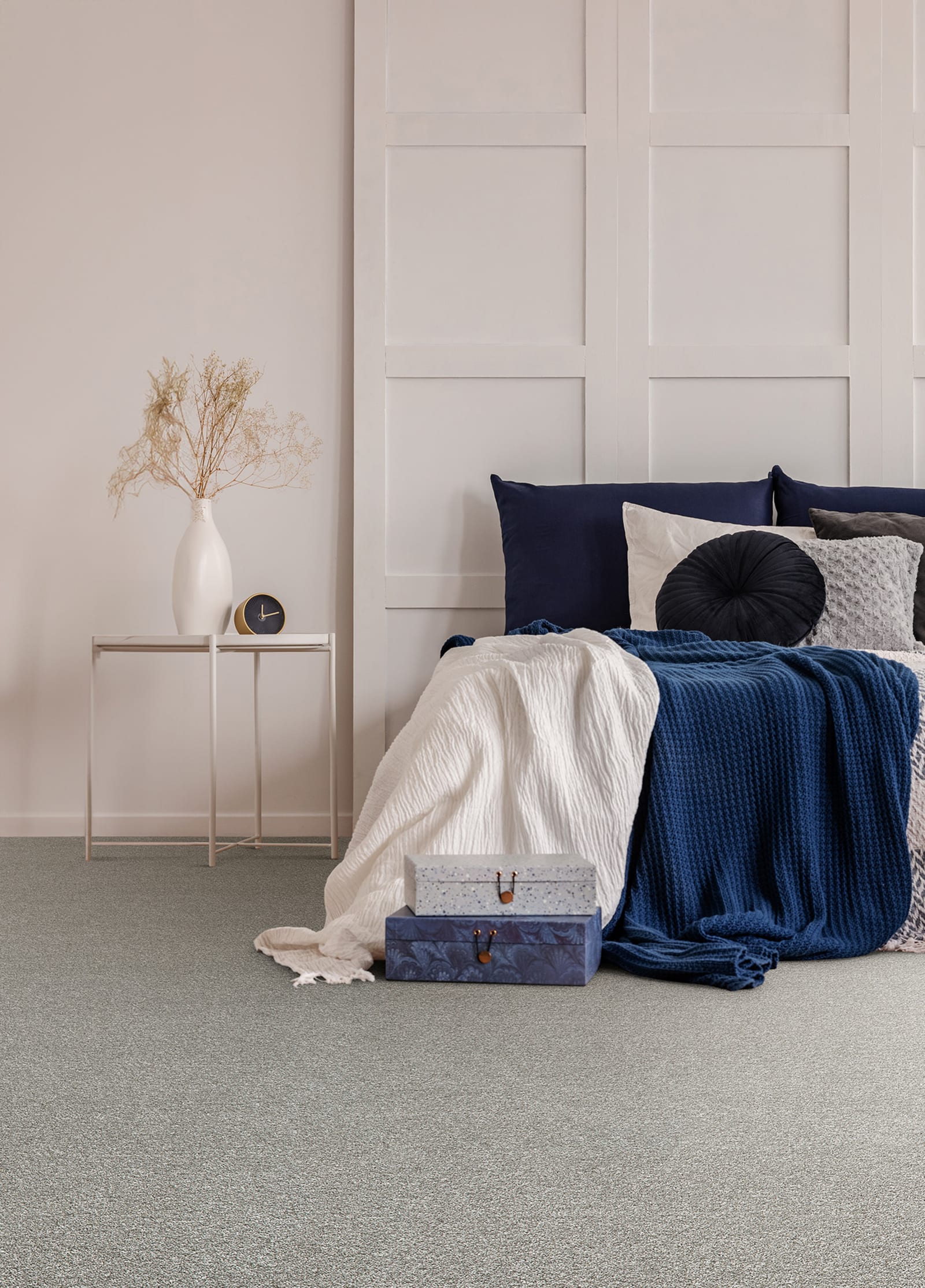 DreamWeaver Lucky Penny II carpet installed in a bedroom