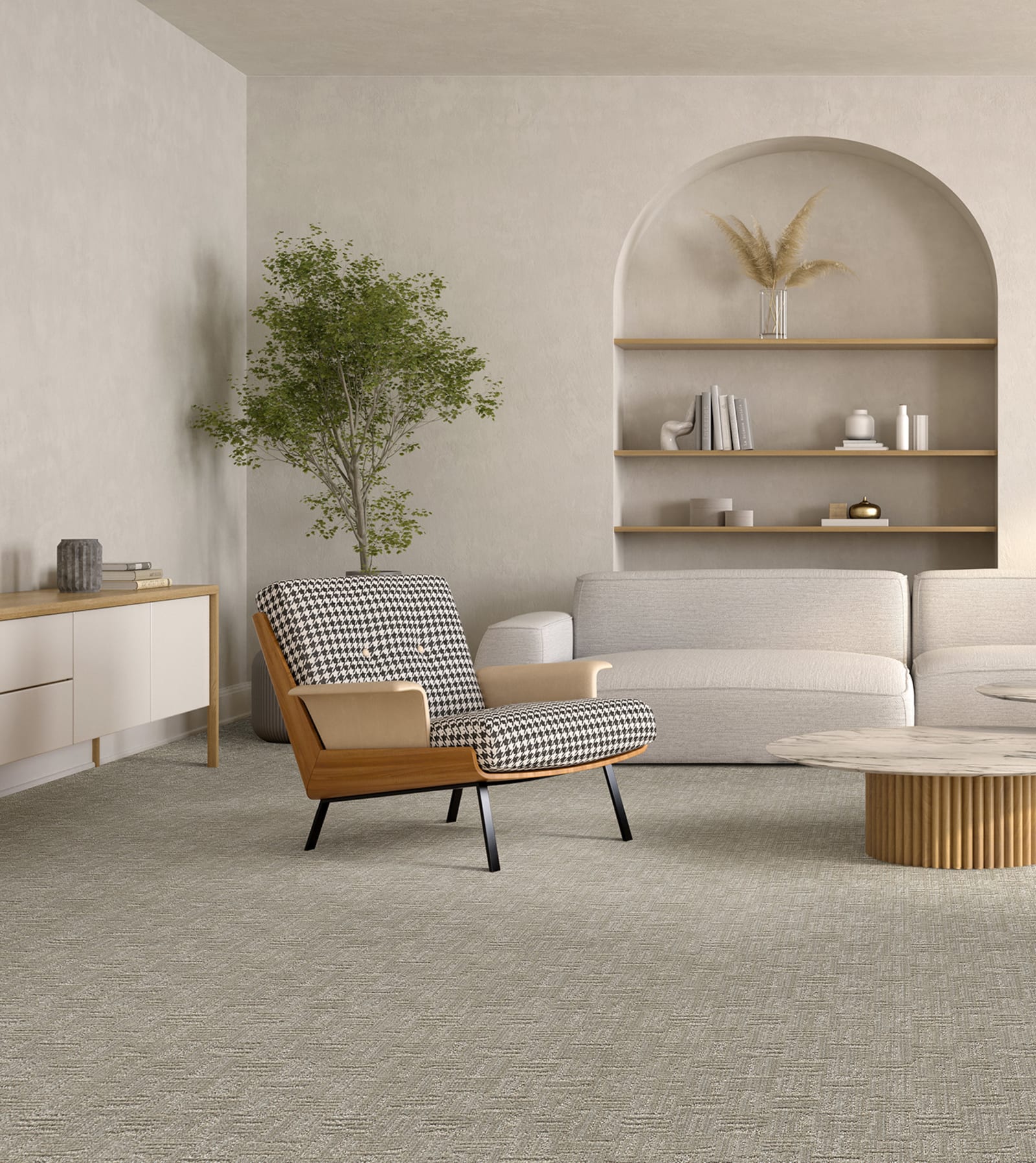 DreamWeaver Century II carpet installed in a bedroom