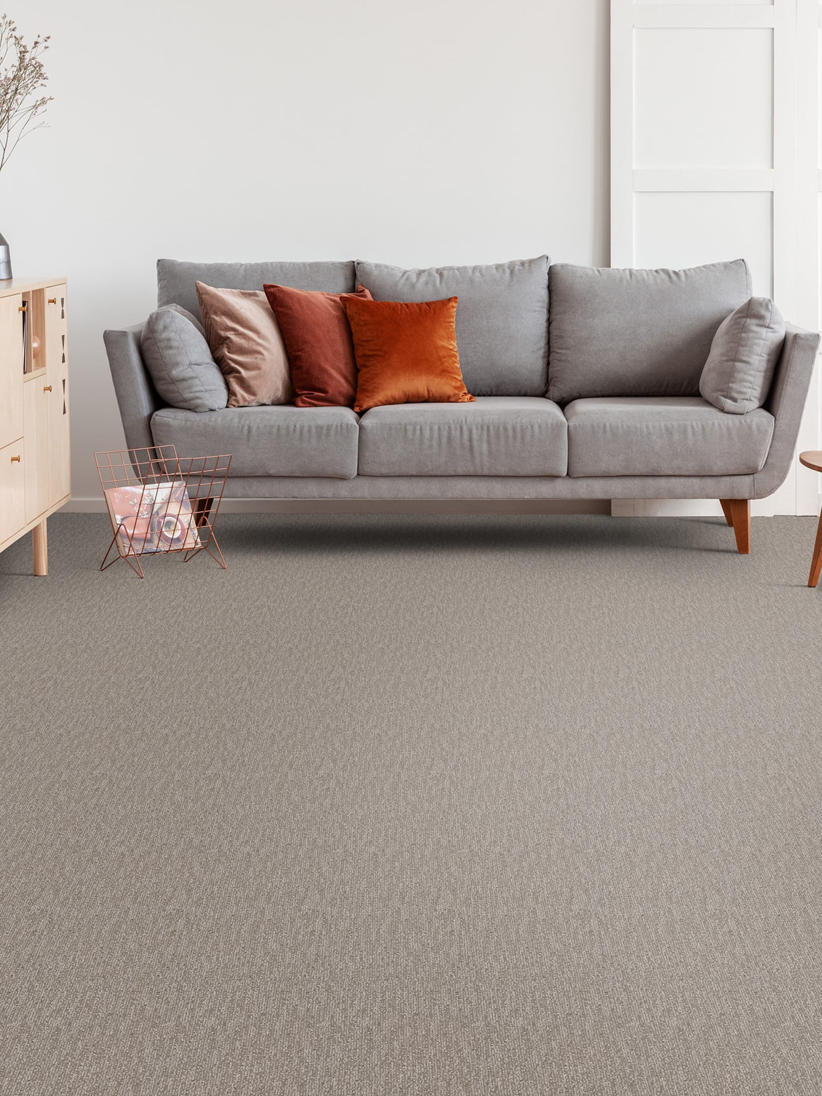 DreamWeaver Finishing Touch carpet installed in a bedroom