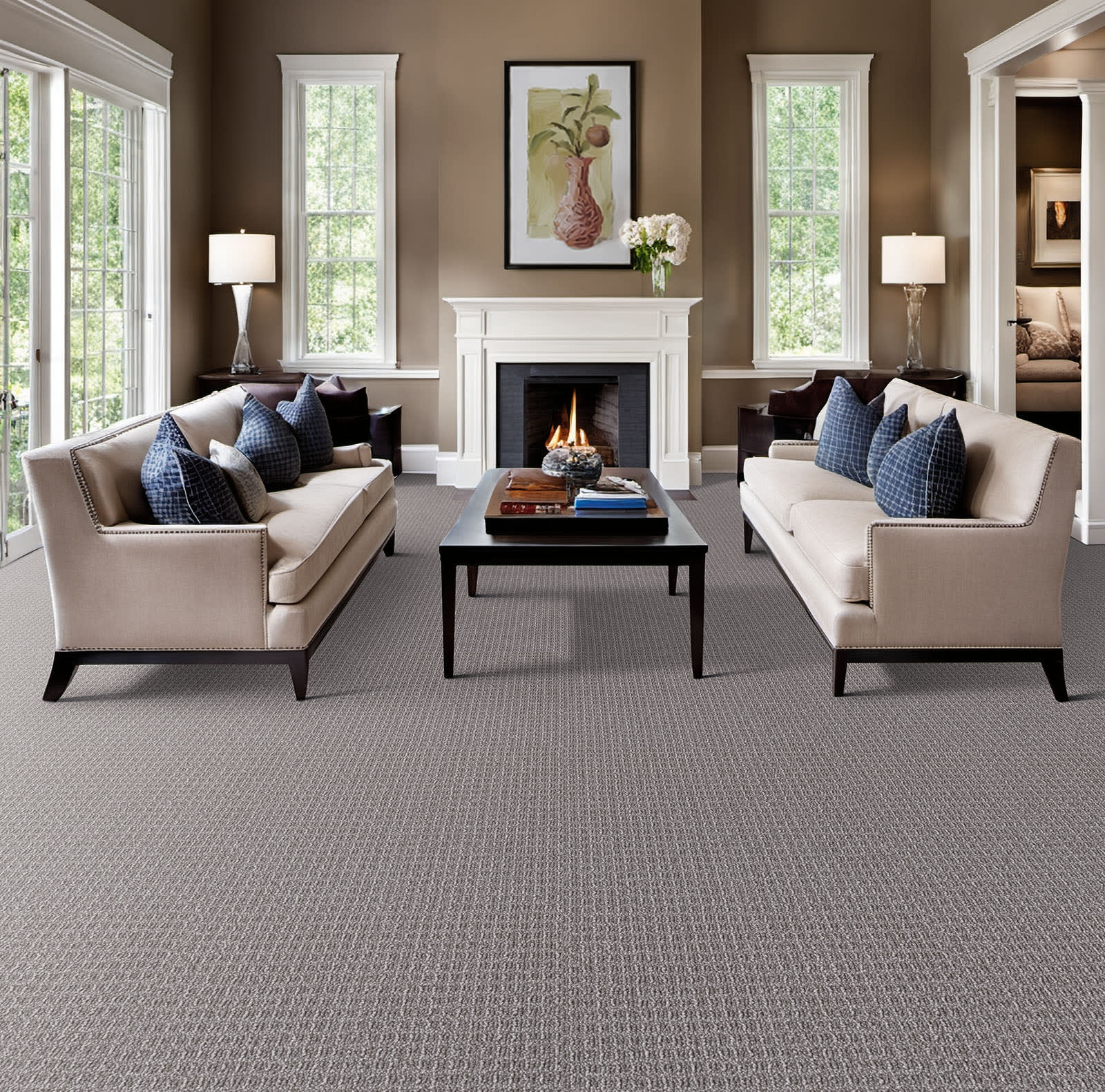 DreamWeaver Valencia carpet installed in a bedroom