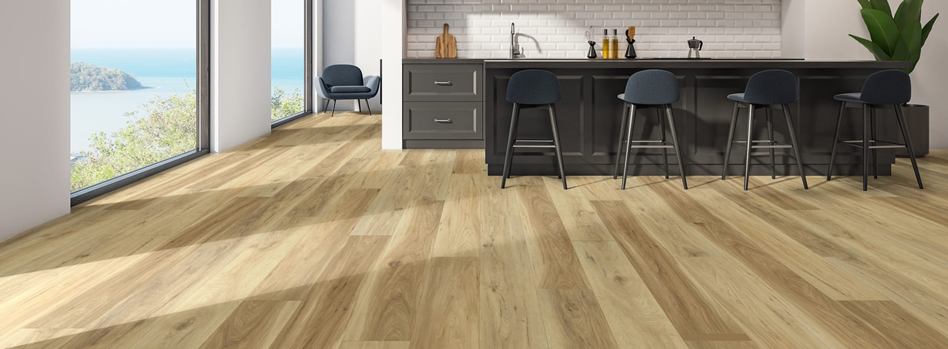 Room scene featuring PureGrain Comfort style Elevate color 2101 Sonesta