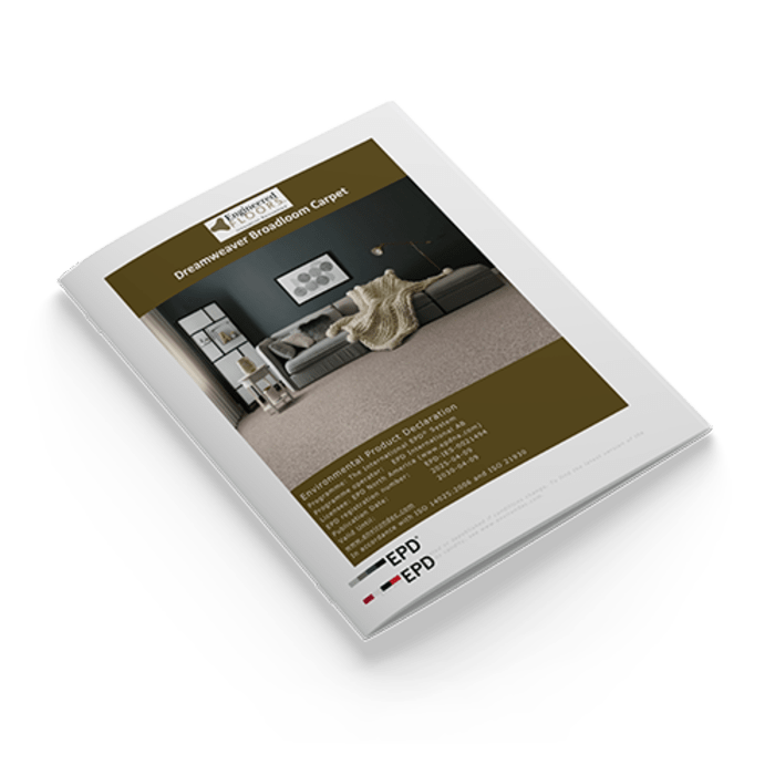 document mockup of Engineered Floors' EPD certification