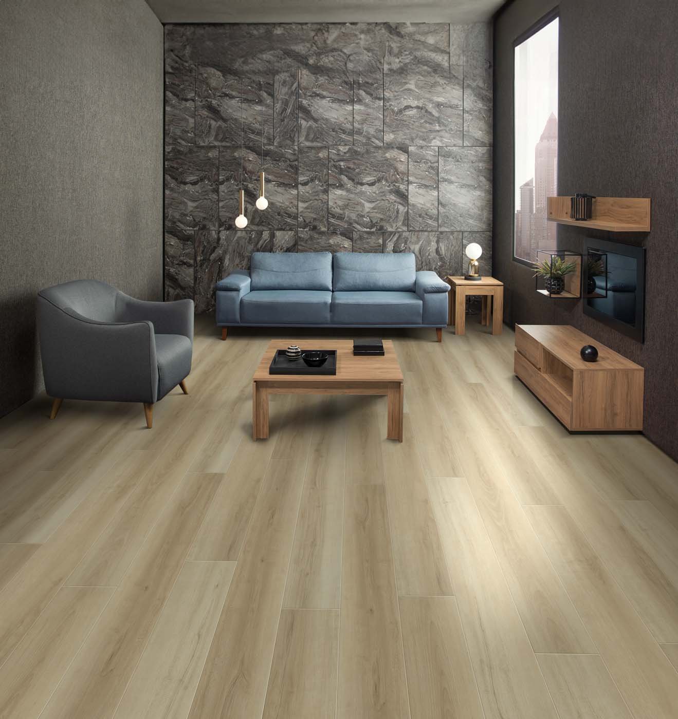 RESTORE - Dark & Light Oak Hardwood Laminate Flooring