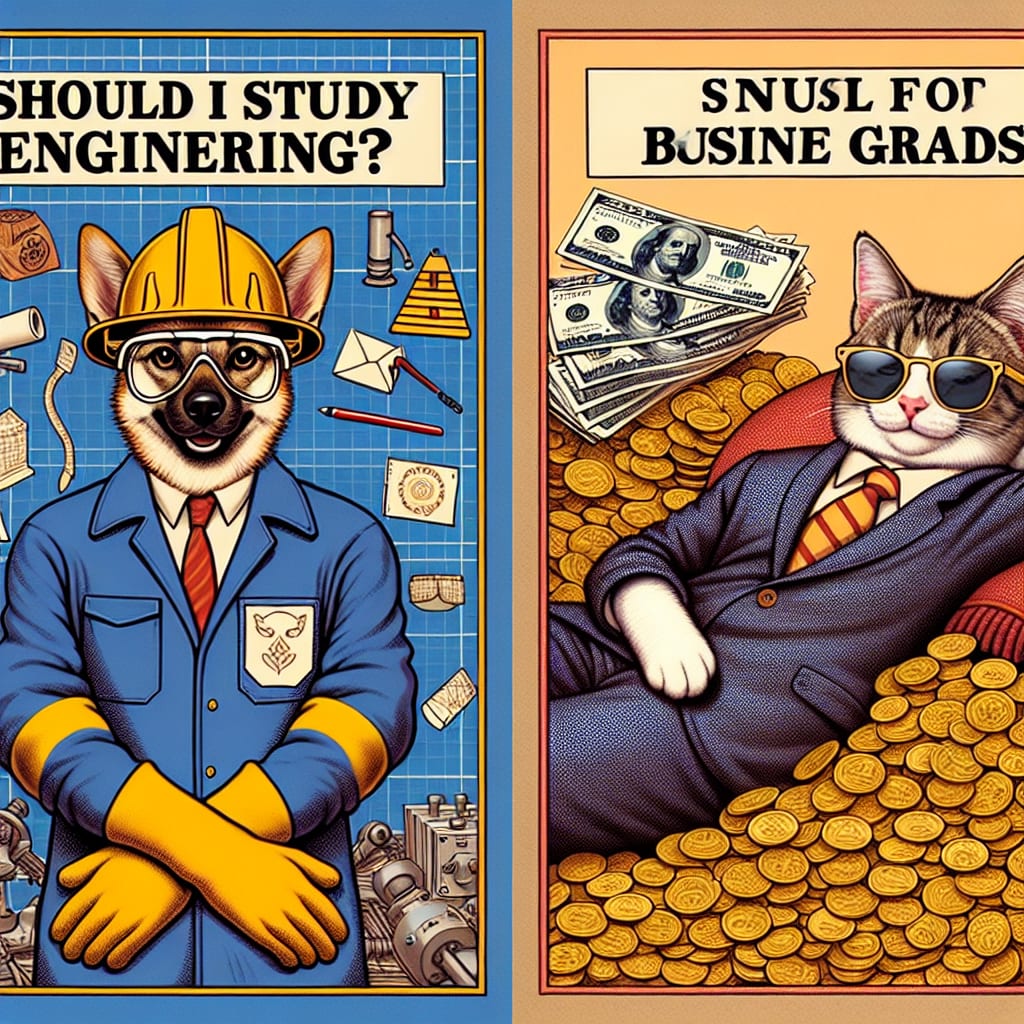 Should I study engineering? Work like a dog, get lower salaries than business grads?