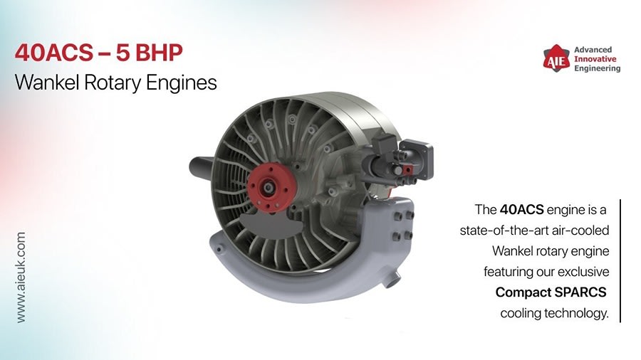 AIE Launches 40ACS Air-Cooled Wankel Rotary Engine