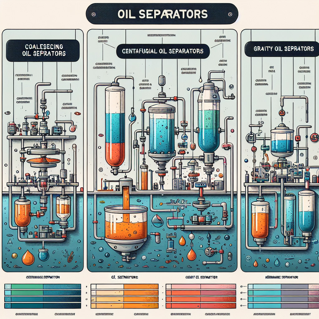 What are the different type of oil separators ?