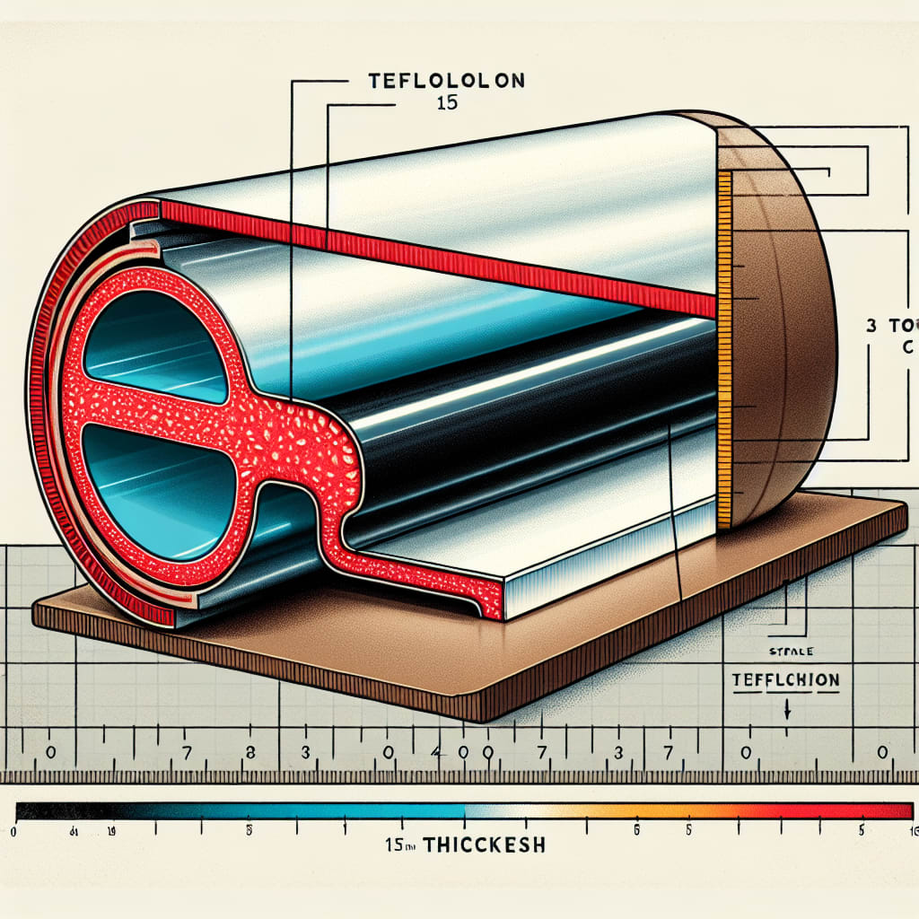 what is the standard thickness of teflon on pipe