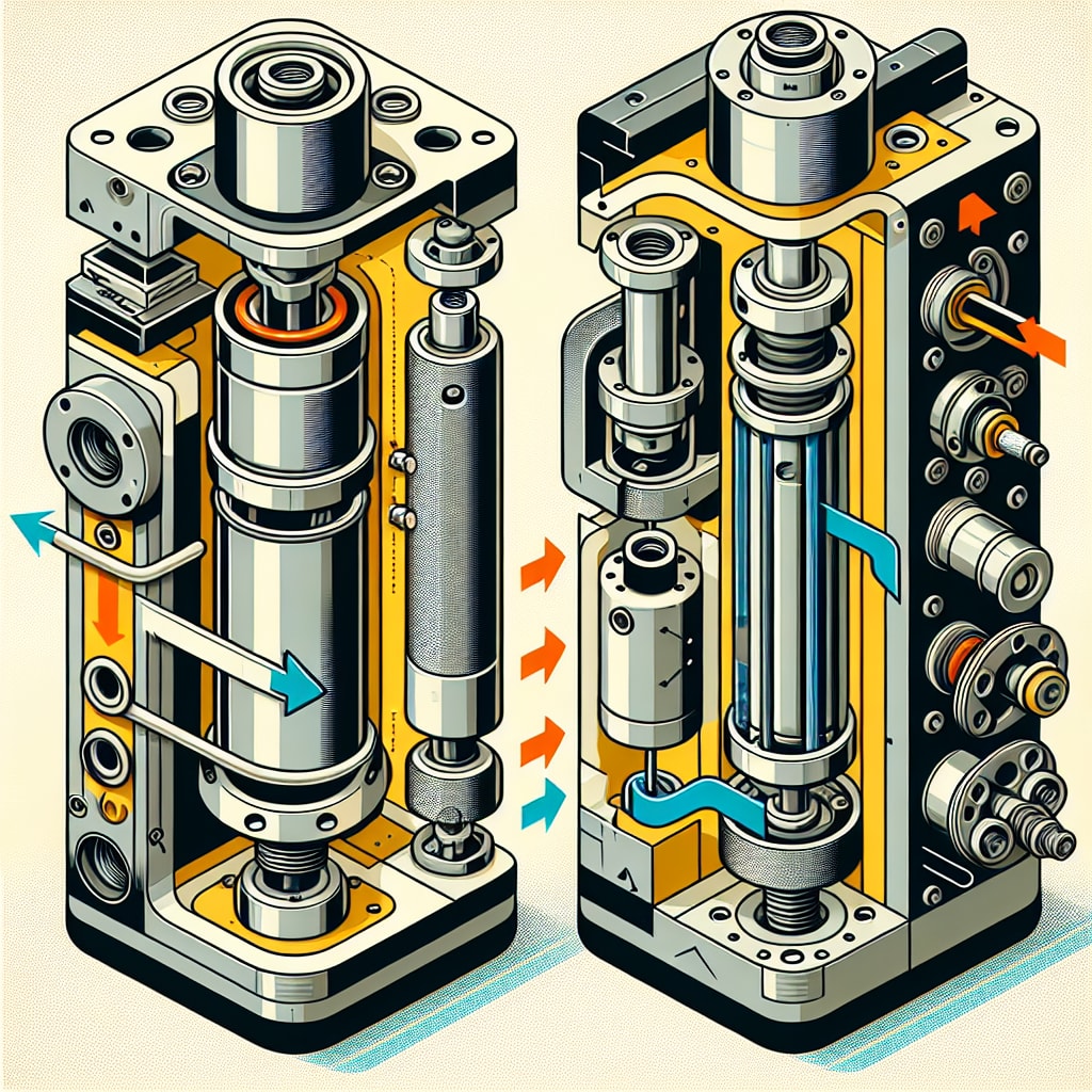 can we replace pneumatic cylinder on hydraulic system ?