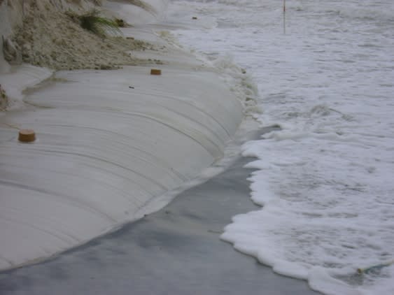 Innovative Geotextile Shoreline Protection