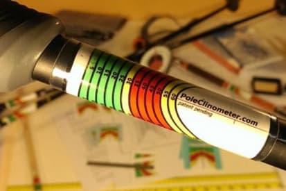 ski pole inclinometer
