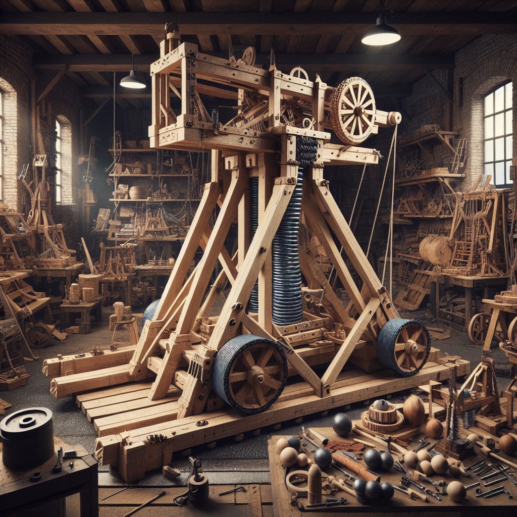 Hi guys i’m having a small project to design a spring powered trebuchet that will be capable of hurling 26 Kg