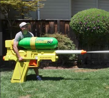 World’s Largest Super Soaker Fires at 243 Miles per Hour
