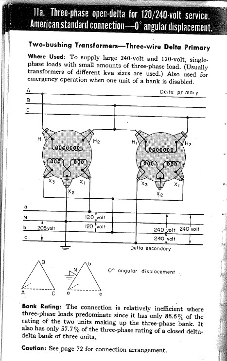 Open Delta Connection 8v Loads Electric Power Transmission Distribution Eng Tips