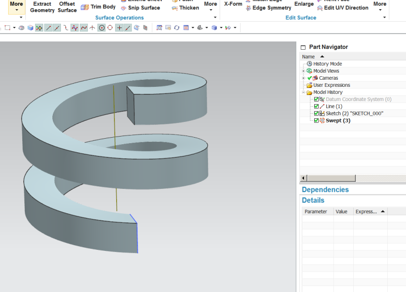 Installer brukergrensesnittmodus støttes ikke siemens nx