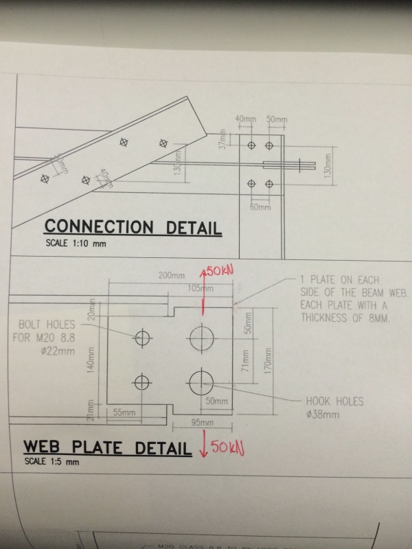 Tear Out Capacity Of Steel Plate With Holes Welding Bonding Fastener Engineering Eng Tips