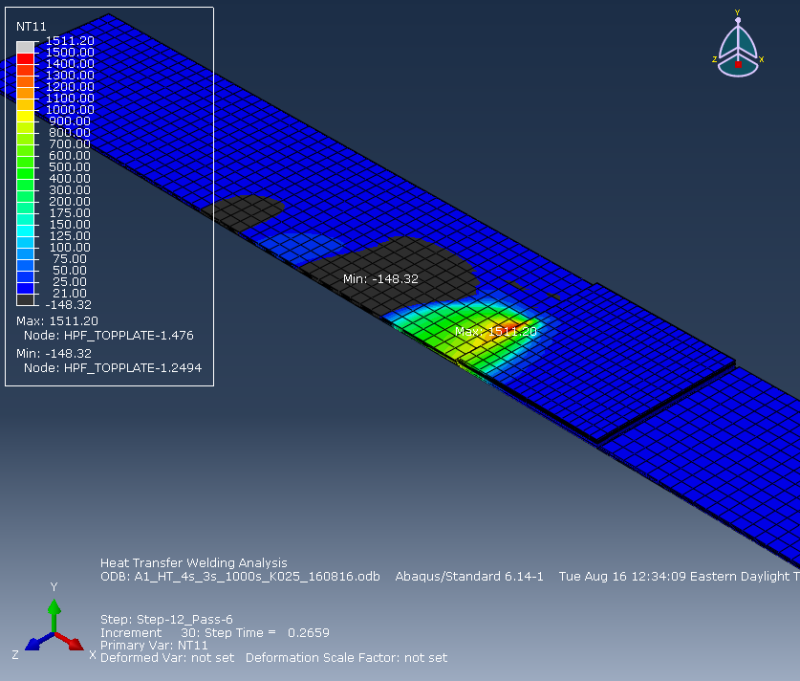 ABAQUS Welding Interface - Minimum Temperature less than Predefined ...