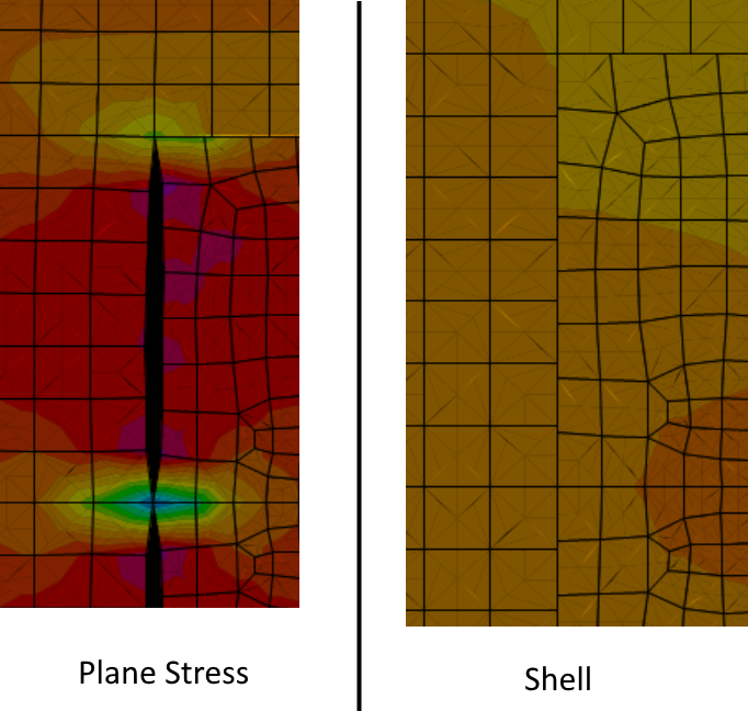 Edge constraints with Planestress Computers and Structures SAP2000