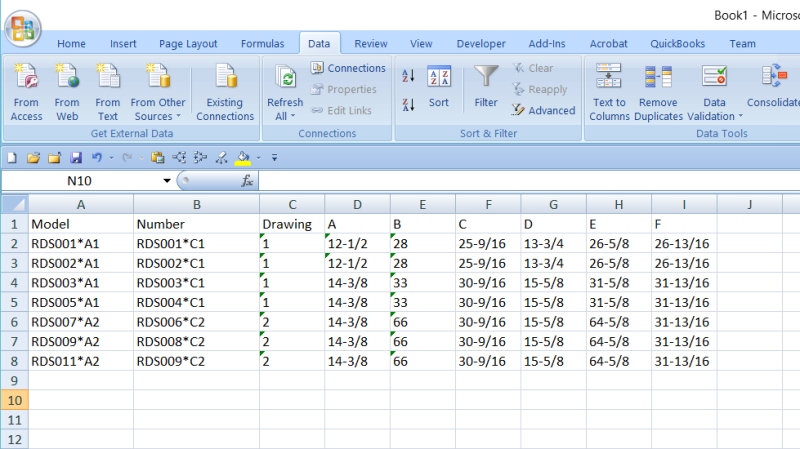 xbench report excel error