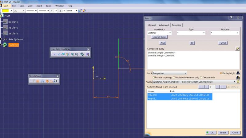 Constraints missing in Part-Environment - DASSAULT: CATIA products -  Eng-Tips