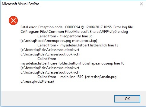 Error 42000 microsoft odbc visual foxpro driver syntax error