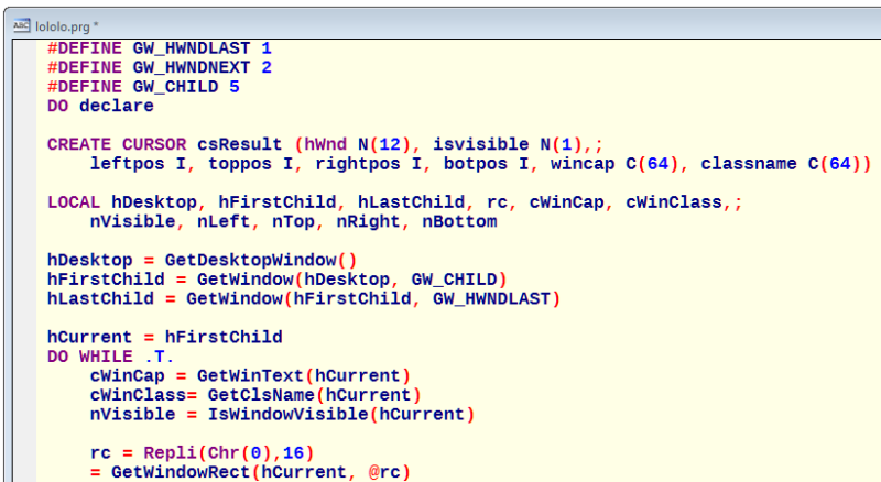 Manipulating The Tools Editor Syntax Color Settings In Compiled Programs Microsoft Foxpro Tek Tips