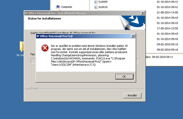 Getting voicemail pro 10.1 installation error on windows 7 - Avaya: IP  Office - Tek-Tips