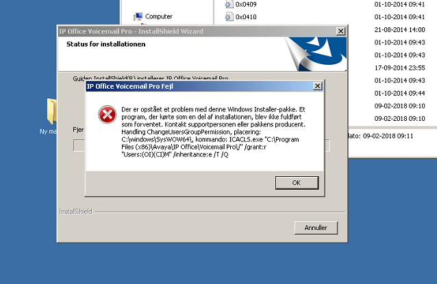 installshield wizard error 1628 failed to complete installation