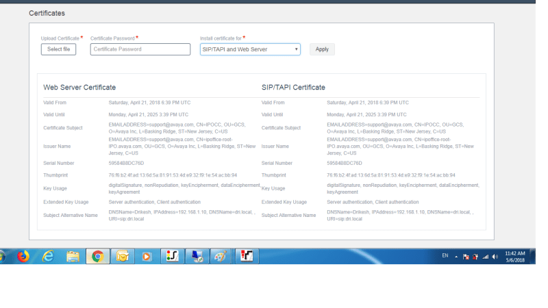 TLS Alarm: Certifcate Expired Avaya: IP Office Tek Tips