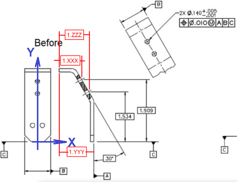 Another Angled Hole Positional Tolerance Question Drafting Standards Gd T Tolerance Analysis Eng Tips