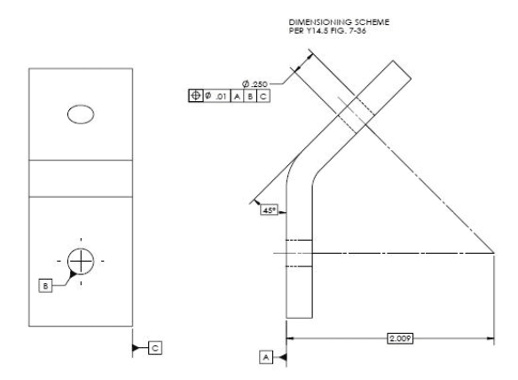 Another Angled Hole Positional Tolerance Question Drafting Standards Gd T Tolerance Analysis Eng Tips