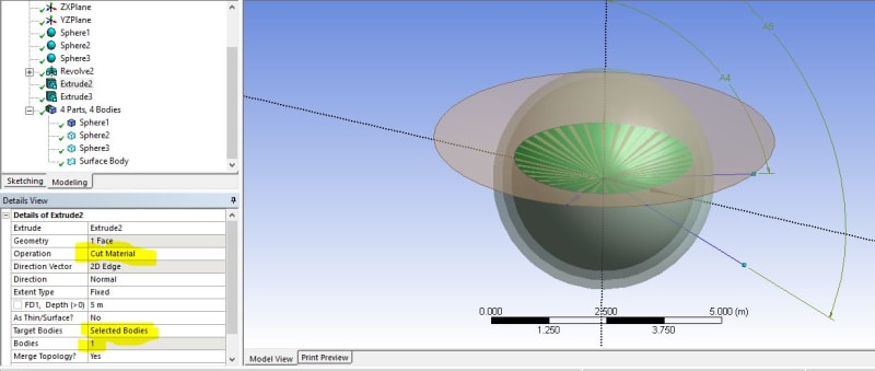 ✓ Ansys SpaceClaim - Split Surface - CFD.NINJA