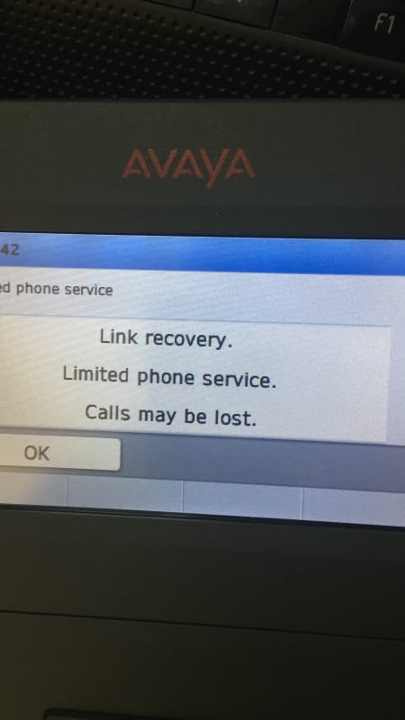 avaya eth pt warning