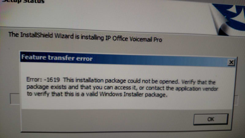 installshield wizard error 1628 failed to complete installation
