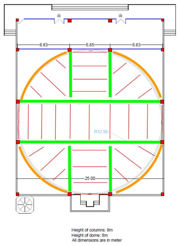 Structural system options for large dome | Eng-Tips
