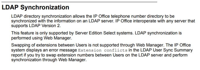 User Sync with LDAP - Avaya: IP Office - Tek-Tips