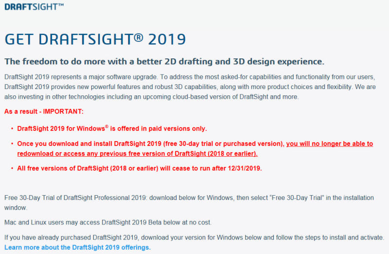 draftsight professional vs standard