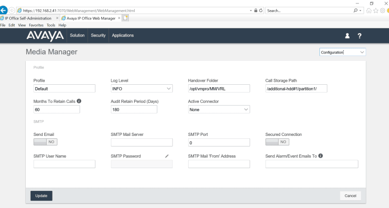 Avaya Media Manager cannot see recording from user self Admin - Avaya: IP  Office - Tek-Tips