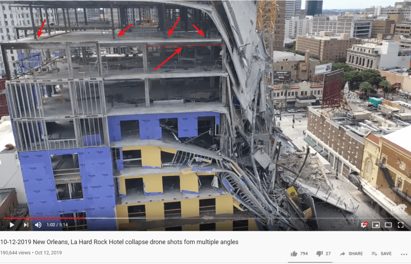 Hard Rock Hotel Under Construction In New Orleans Collapses Engineering Failures Disasters Eng Tips