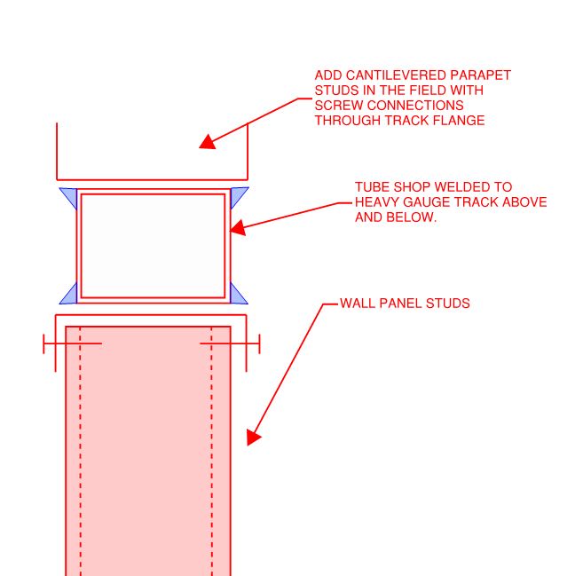 Need Connection Tips for Bar Joist Roof on Light Gauge Walls