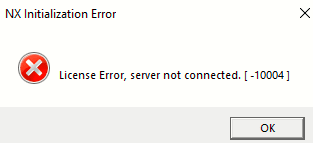 siemens nx install error