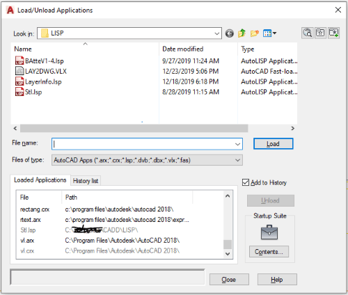 load autocad lisp