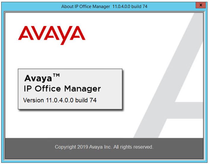 Avaya IP Office Manager . keep login to Admin Tasks - Avaya: IP  Office - Tek-Tips
