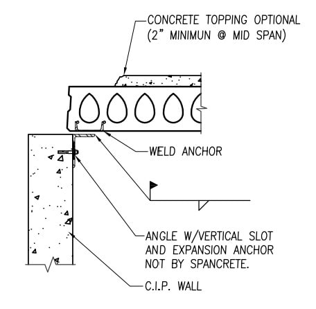 Precast hollow core slab plan designed by the company